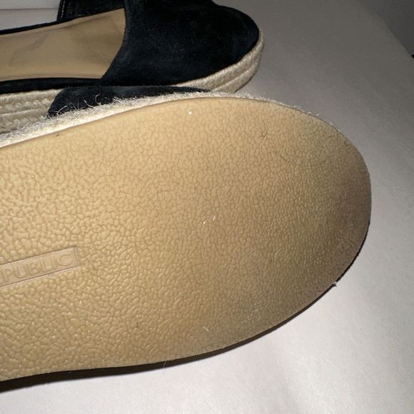 banana republic PEEP-TOE FLATFORM ESPADRILLE SANDAL  7.5 - Picture 5 of 7